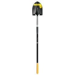 John Deere 59 In. Steel Round Digging Shovel Fiberglass Handle