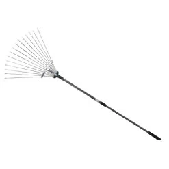 Zenport 63 In. 15 Tine Steel Fan Rake Steel Handle